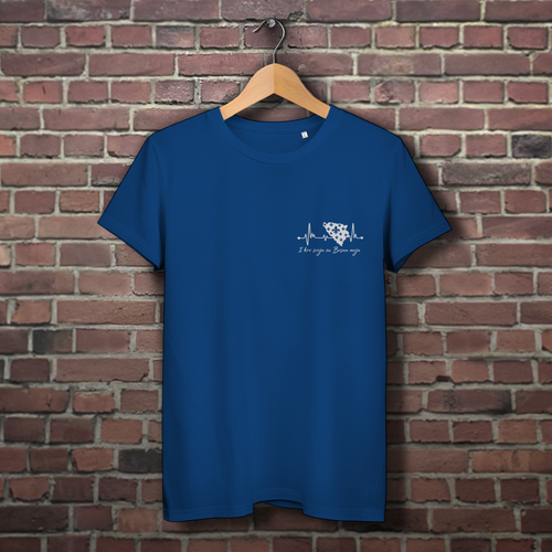 Ženska premium organska majica Bosna – otkucaji srca Bosne | lijeva prsa