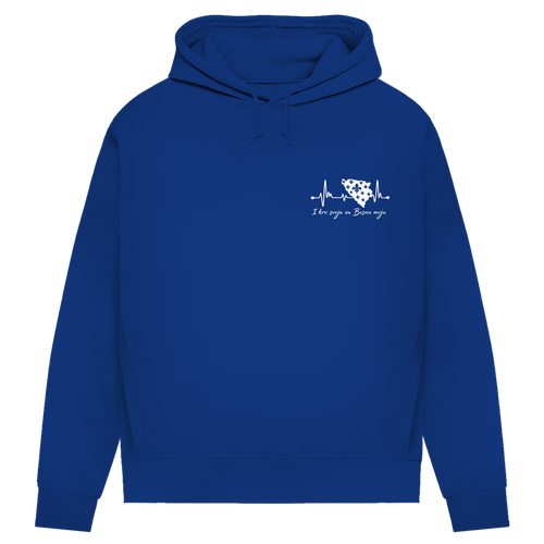Ženski Premium Organski Hoodie Bosna – Bosna otkucaj srca | Lijeva prsa