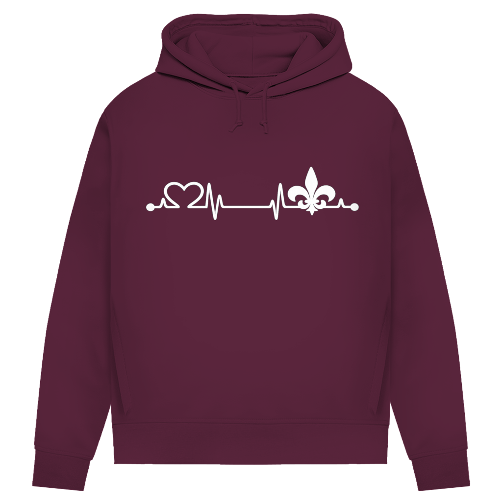 Ženski Premium organski duks – Srce Bosne | Print sprijeda