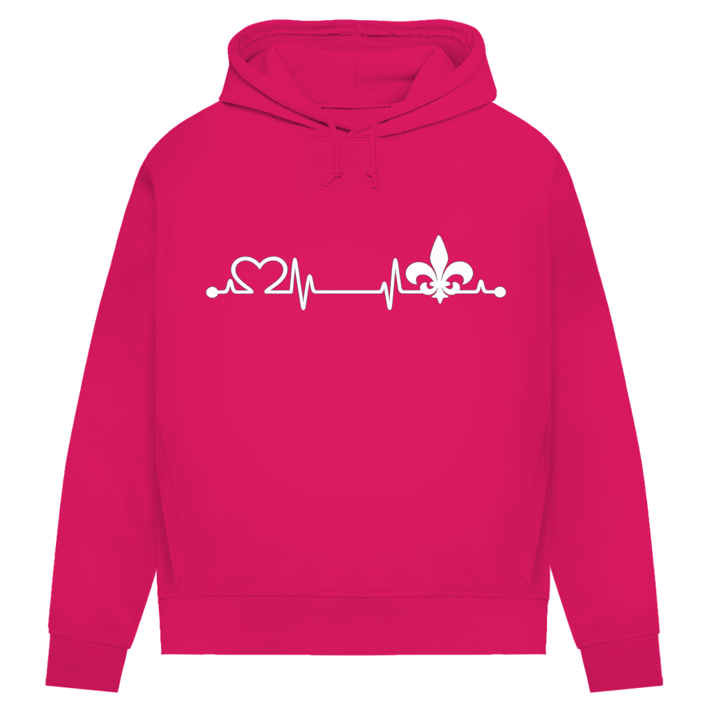 Ženski Premium organski duks – Srce Bosne | Print sprijeda