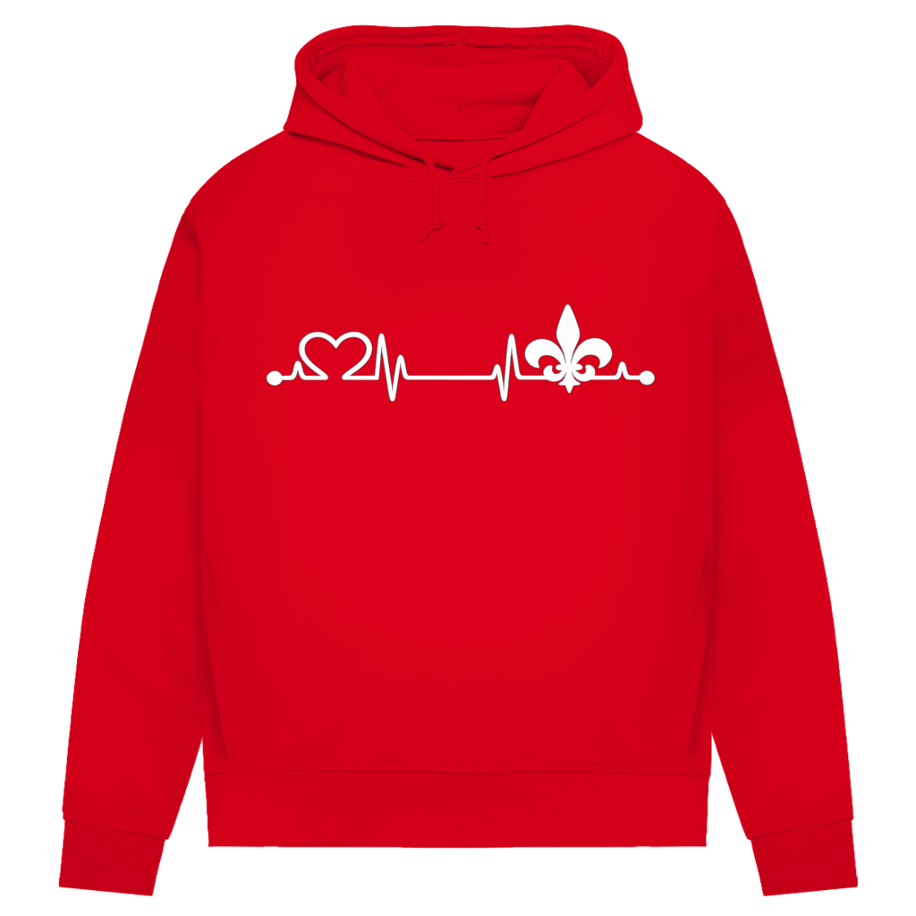 Ženski Premium organski duks – Srce Bosne | Print sprijeda