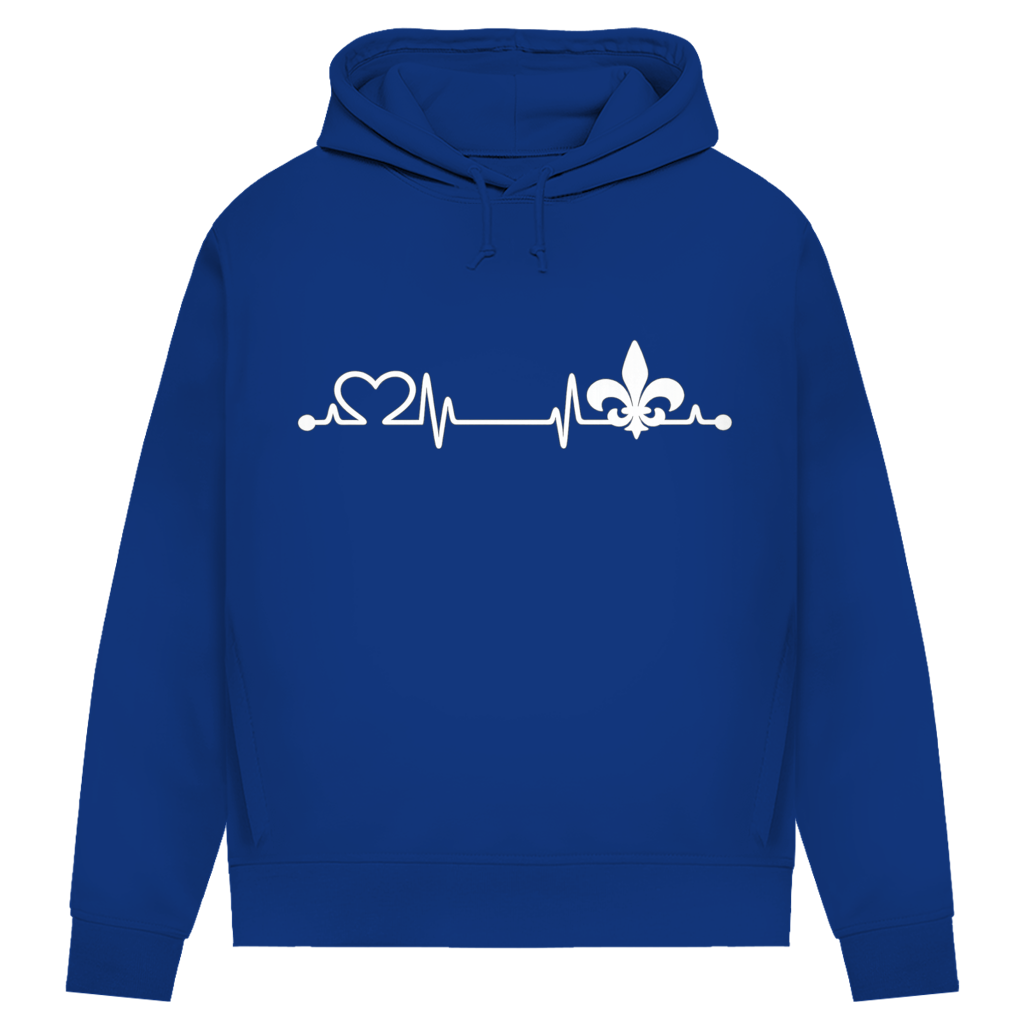Ženski Premium organski duks – Srce Bosne | Print sprijeda