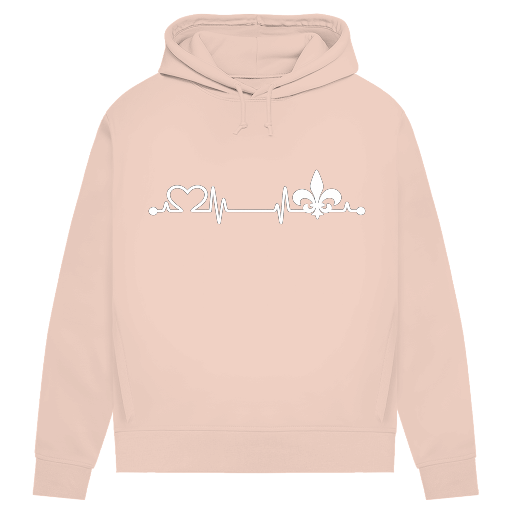 Ženski Premium organski duks – Srce Bosne | Print sprijeda
