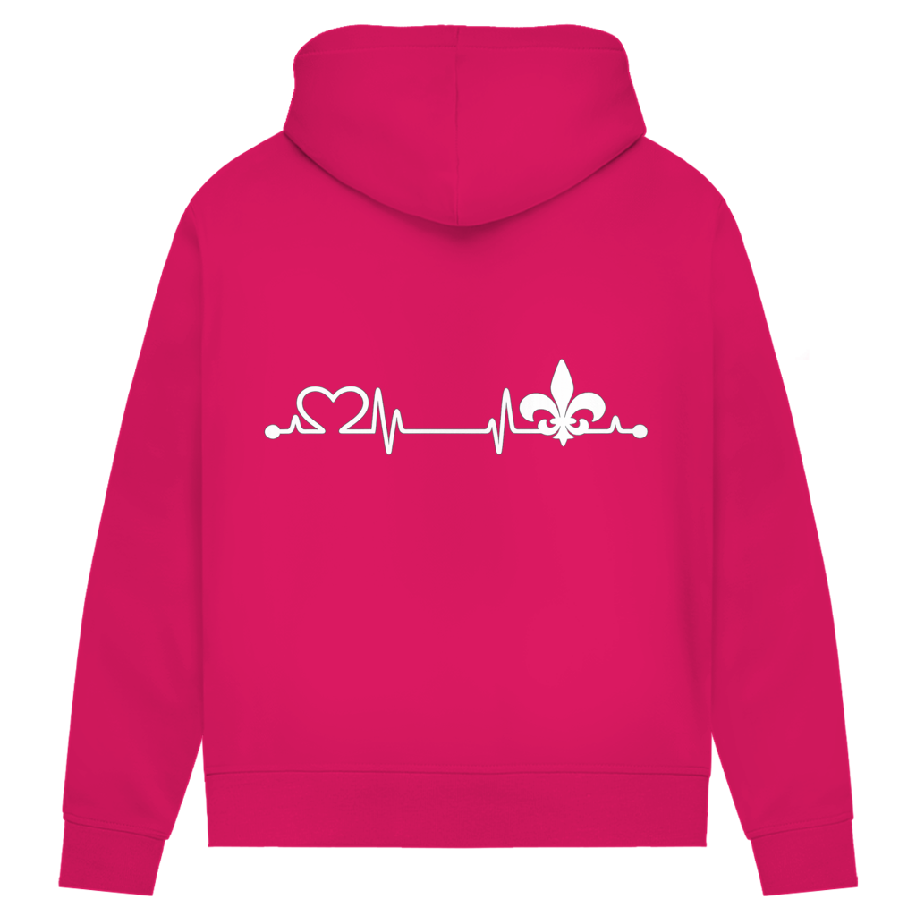 Ženski Premium Organski Hoodie – Srce Bosne | Print na leđima