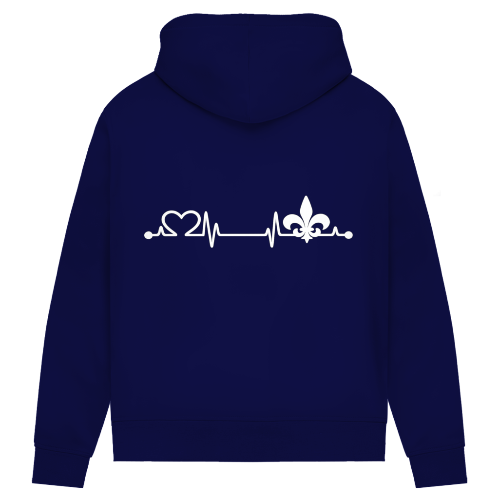 Ženski Premium Organski Hoodie – Srce Bosne | Print na leđima
