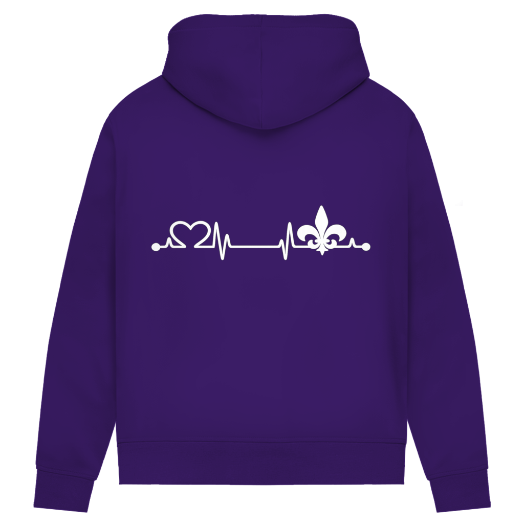 Ženski Premium Organski Hoodie – Srce Bosne | Print na leđima