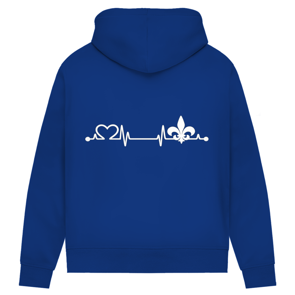 Ženski Premium Organski Hoodie – Srce Bosne | Print na leđima