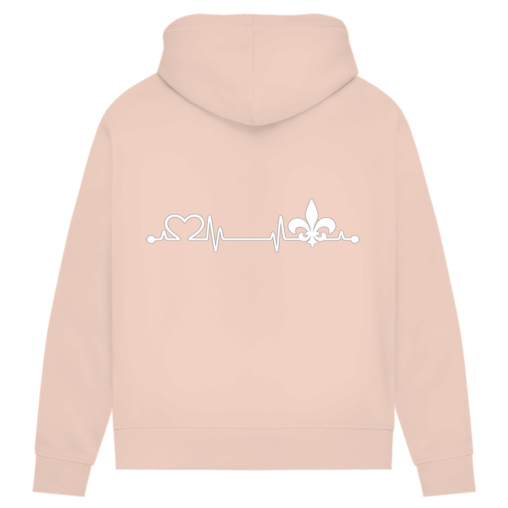 Ženski Premium Organski Hoodie – Srce Bosne | Print na leđima