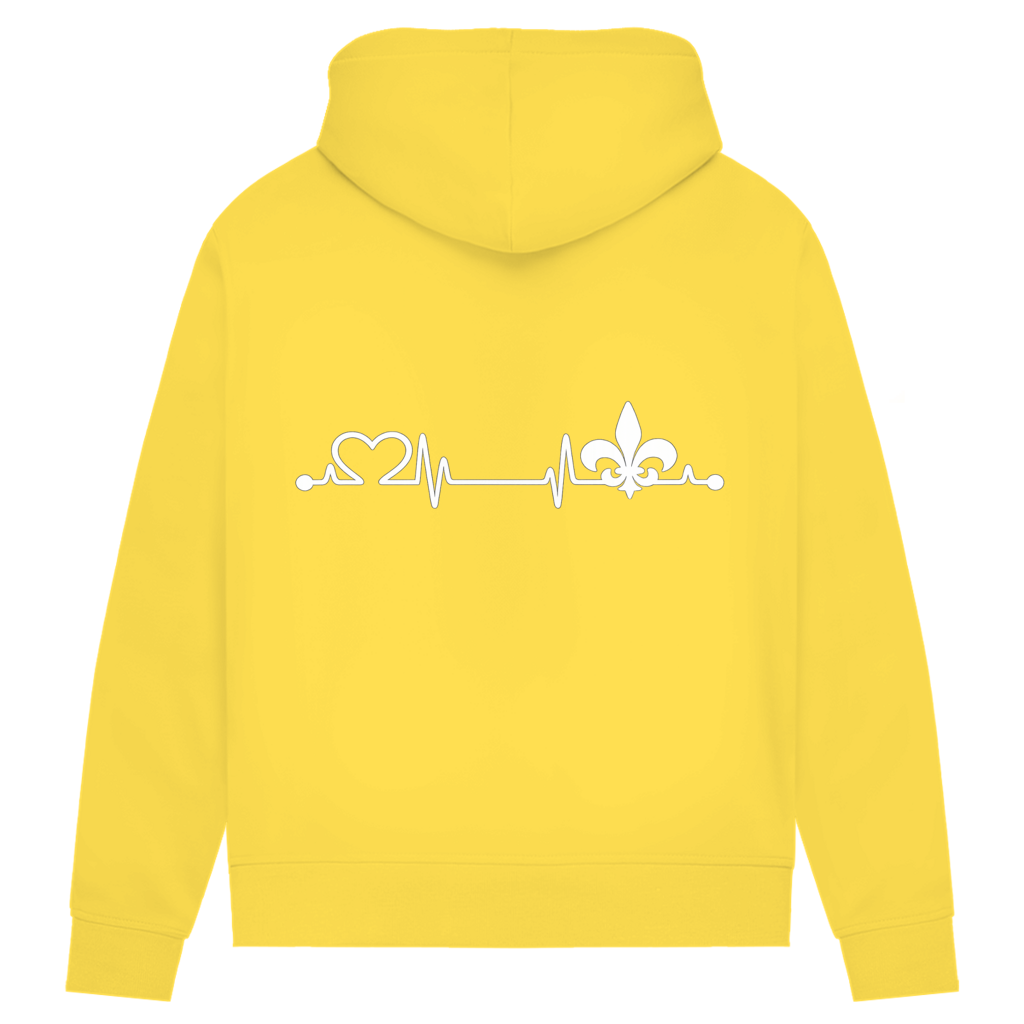 Ženski Premium Organski Hoodie – Srce Bosne | Print na leđima