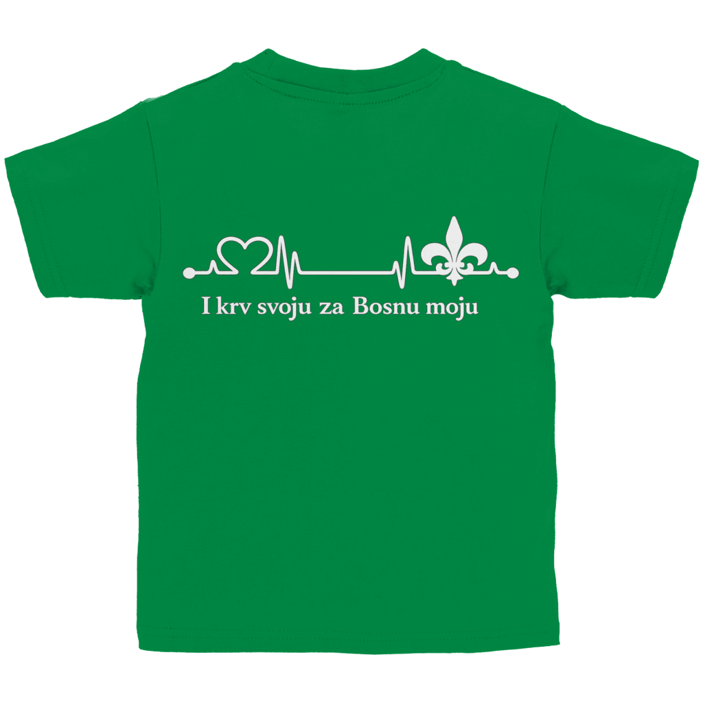 Dječija osnovna majica – Za Bosnu Moju | Štampa na leđima