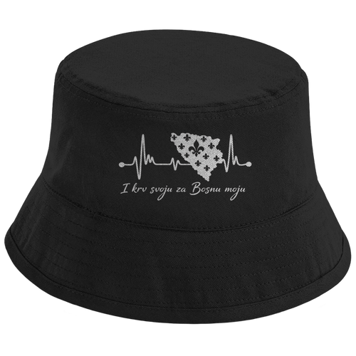 Bucket Hat Bosna – Bosna otkucaji srca | Prednja štampa