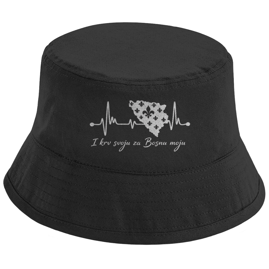 Bucket Hat Bosna – Bosna otkucaji srca | Prednja štampa