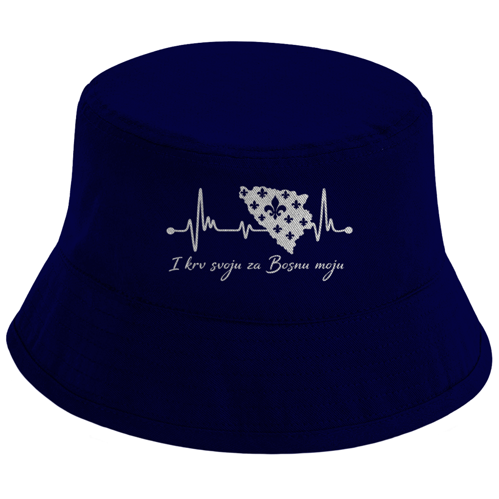 Bucket Hat Bosna – Bosna otkucaji srca | Prednja štampa