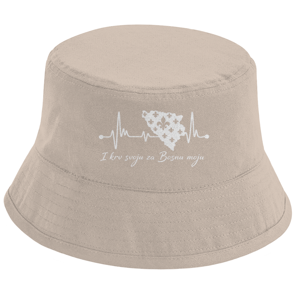 Bucket Hat Bosna – Bosna otkucaji srca | Prednja štampa