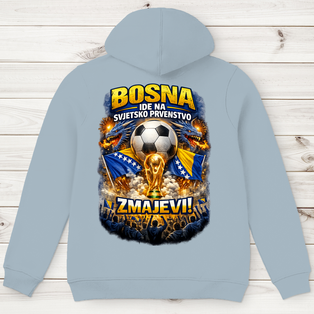 Muški premium bio duks – Zmajevi SP 2026 | Print na leđima