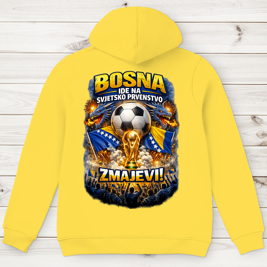 Muški premium bio duks – Zmajevi SP 2026 | Print na leđima