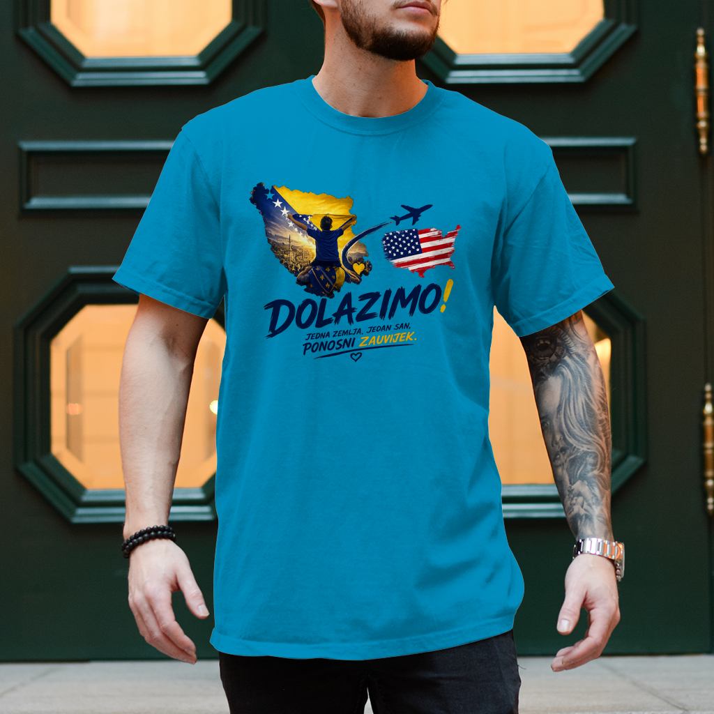 Muška majica - Dolazi Bosna Ponosna | Prednji print