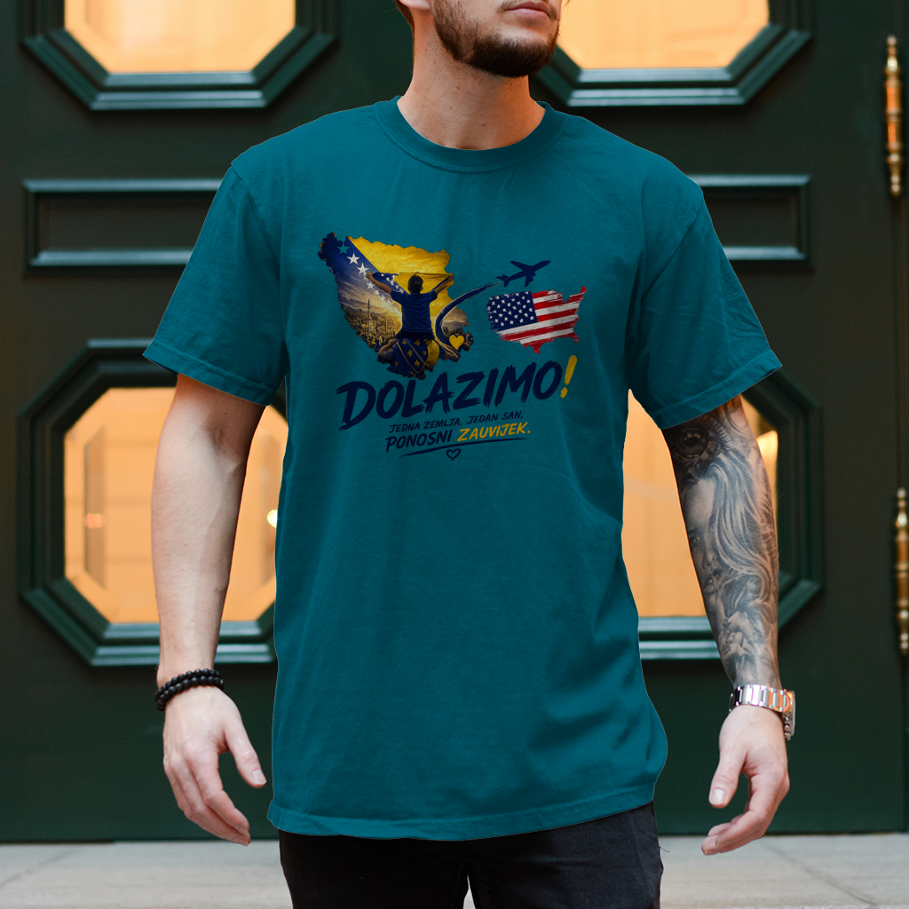 Muška majica - Dolazi Bosna Ponosna | Prednji print