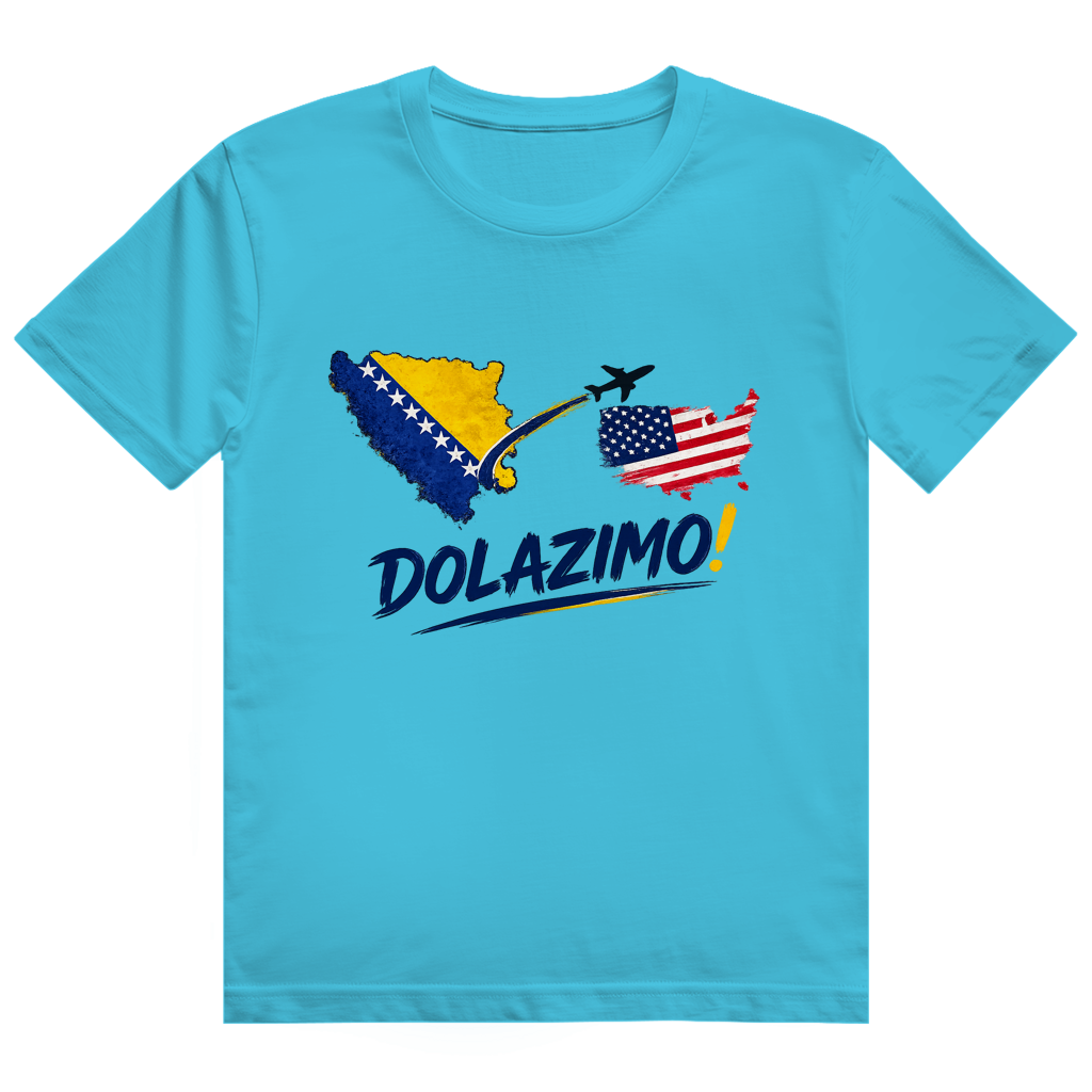Muška majica od teškog pamuka - Dolazi Bosna | Prednja štampa