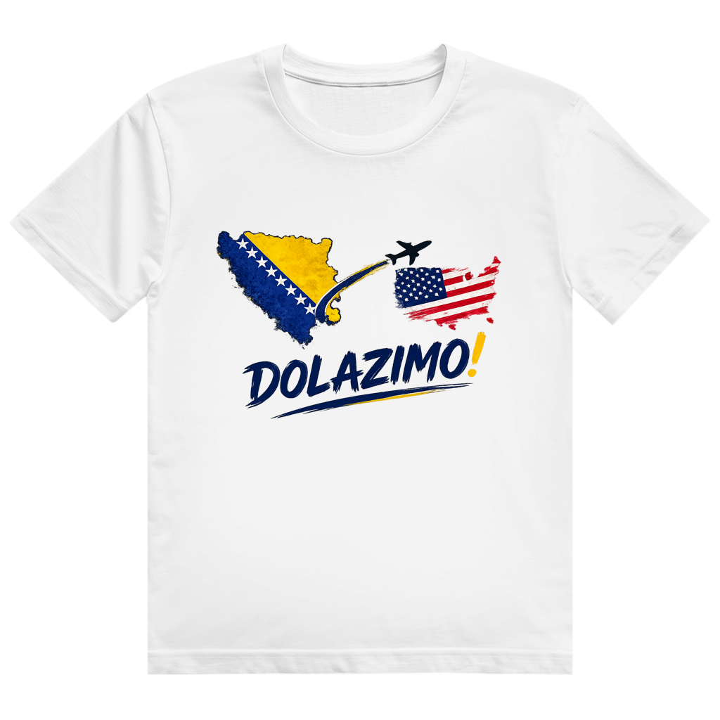 Muška majica od teškog pamuka - Dolazi Bosna | Prednja štampa