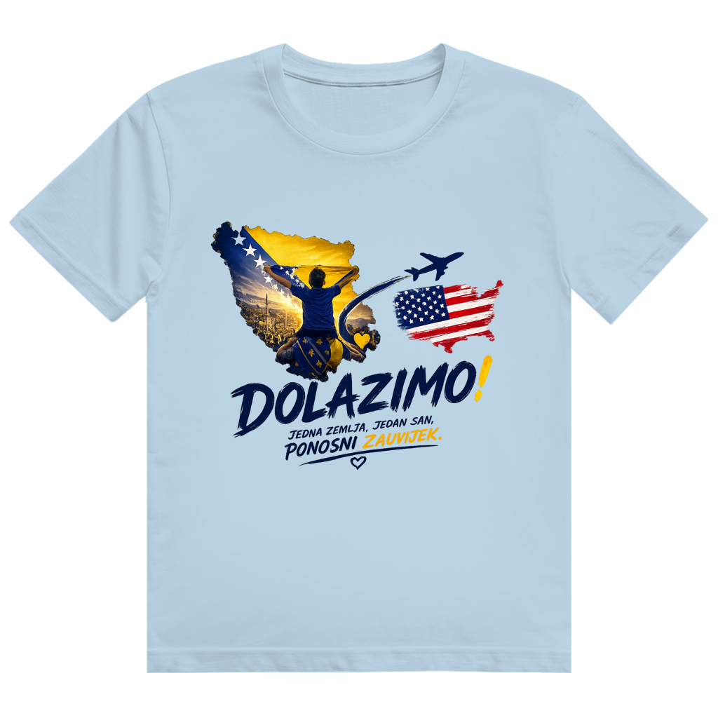 Muška majica Heavy Cotton - Dolazi Bosna Ponosna | Print na prednjoj strani
