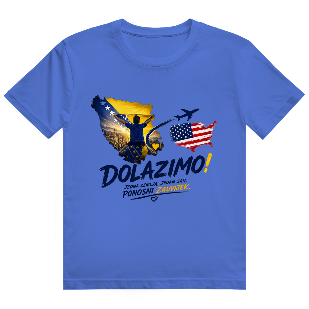 Muška majica Heavy Cotton - Dolazi Bosna Ponosna | Print na prednjoj strani