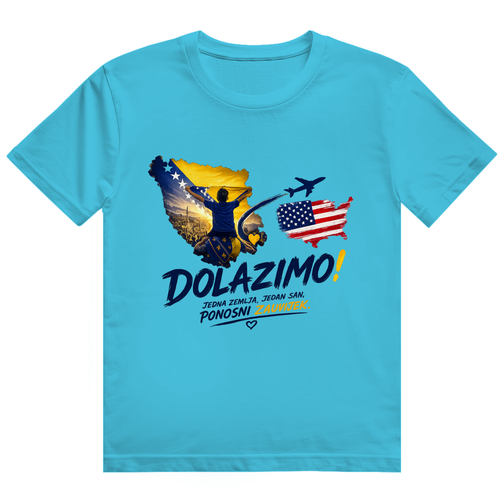 Muška majica Heavy Cotton - Dolazi Bosna Ponosna | Print na prednjoj strani