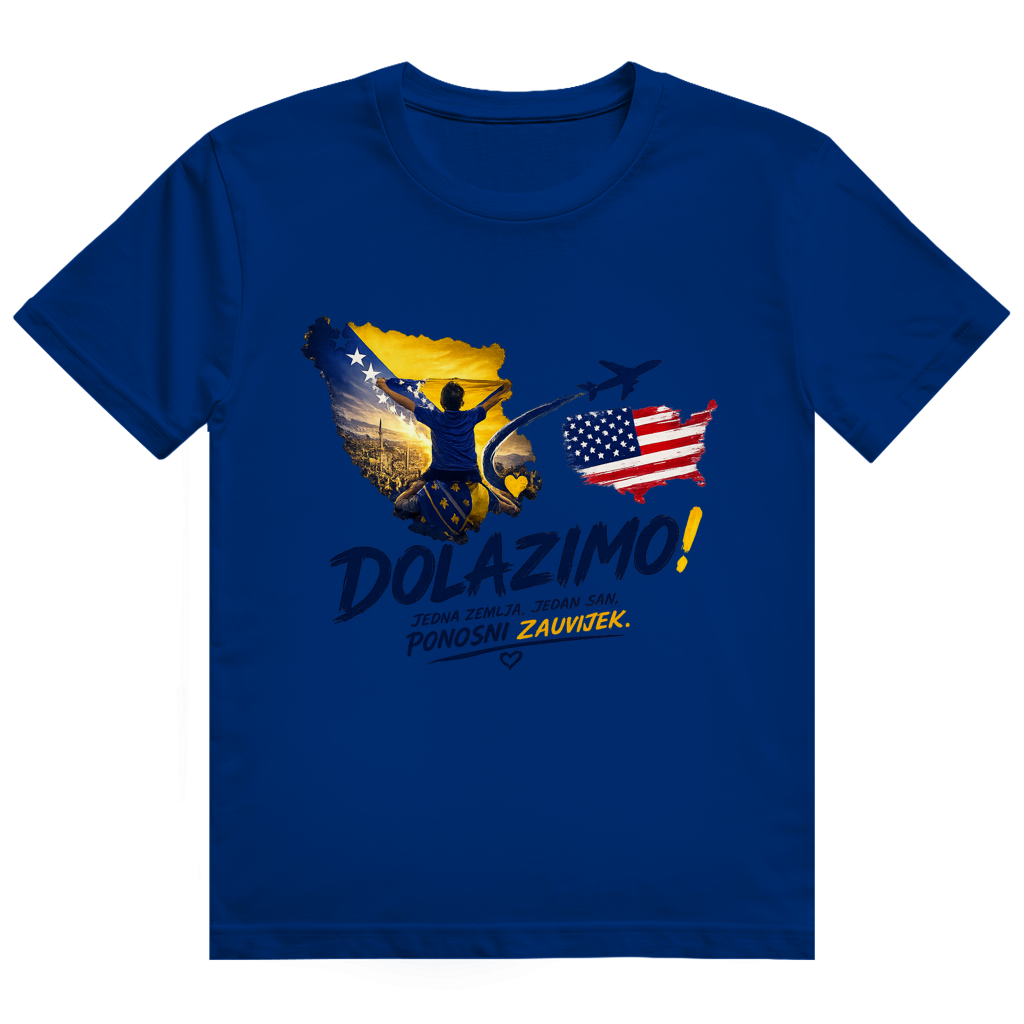Muška majica Heavy Cotton - Dolazi Bosna Ponosna | Print na prednjoj strani