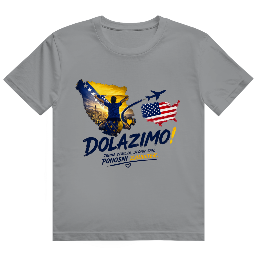 Muška majica Heavy Cotton - Dolazi Bosna Ponosna | Print na prednjoj strani