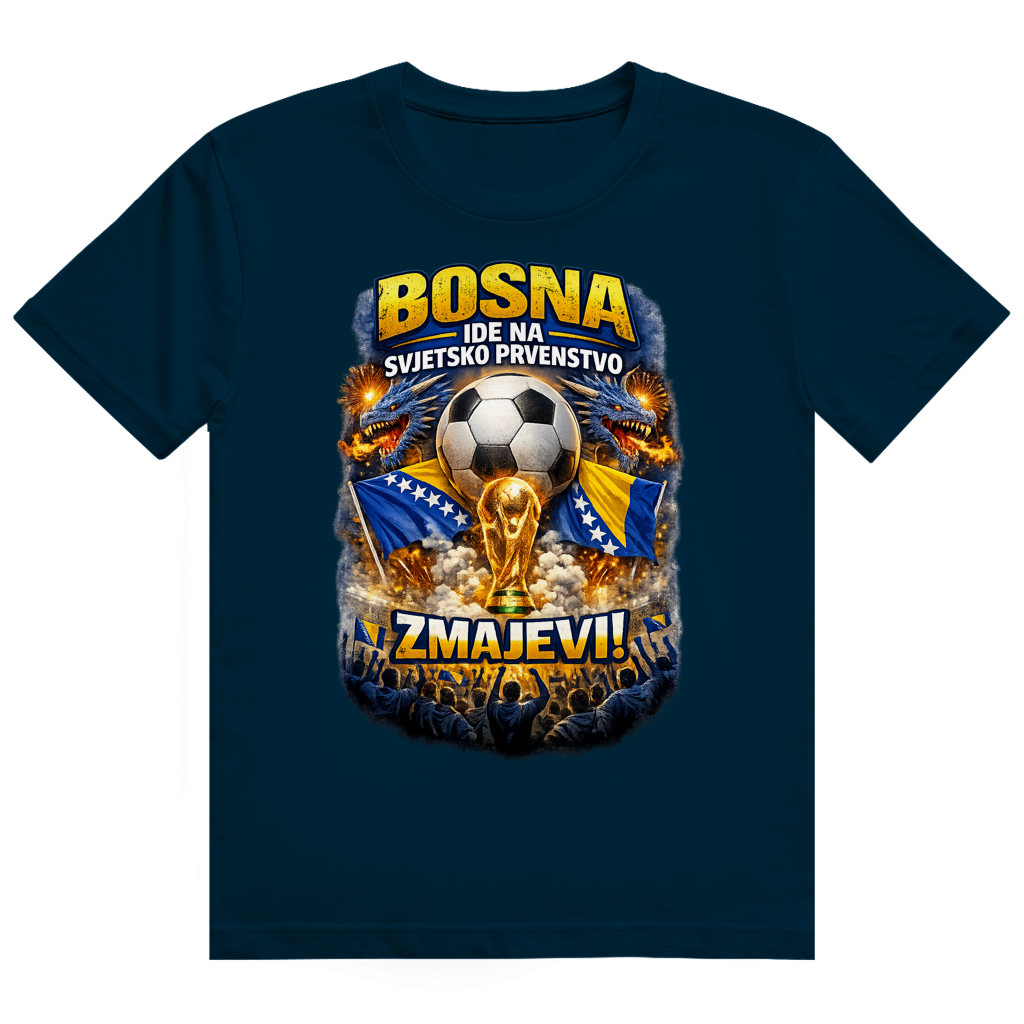 Muška Heavy Cotton majica - Zmajevi SP 2026 | Prednja štampa