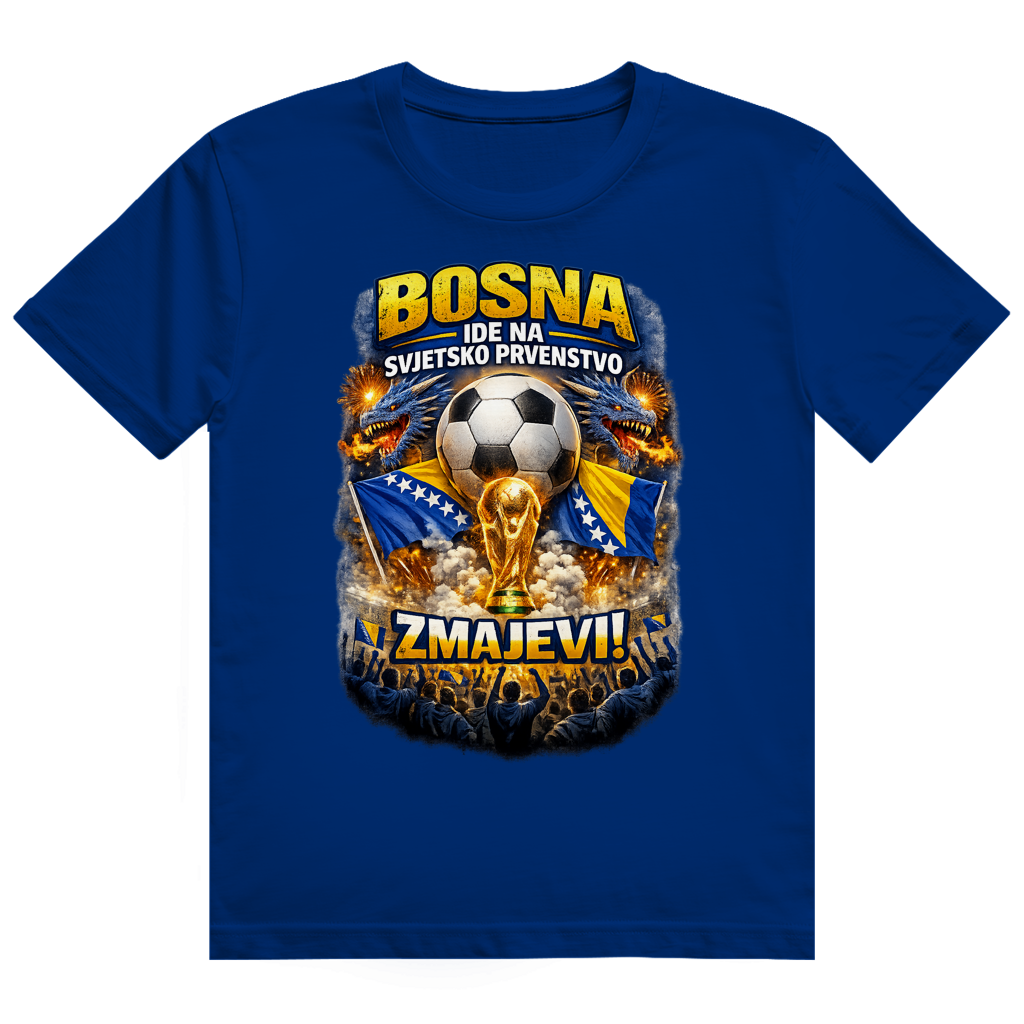 Muška Heavy Cotton majica - Zmajevi SP 2026 | Prednja štampa