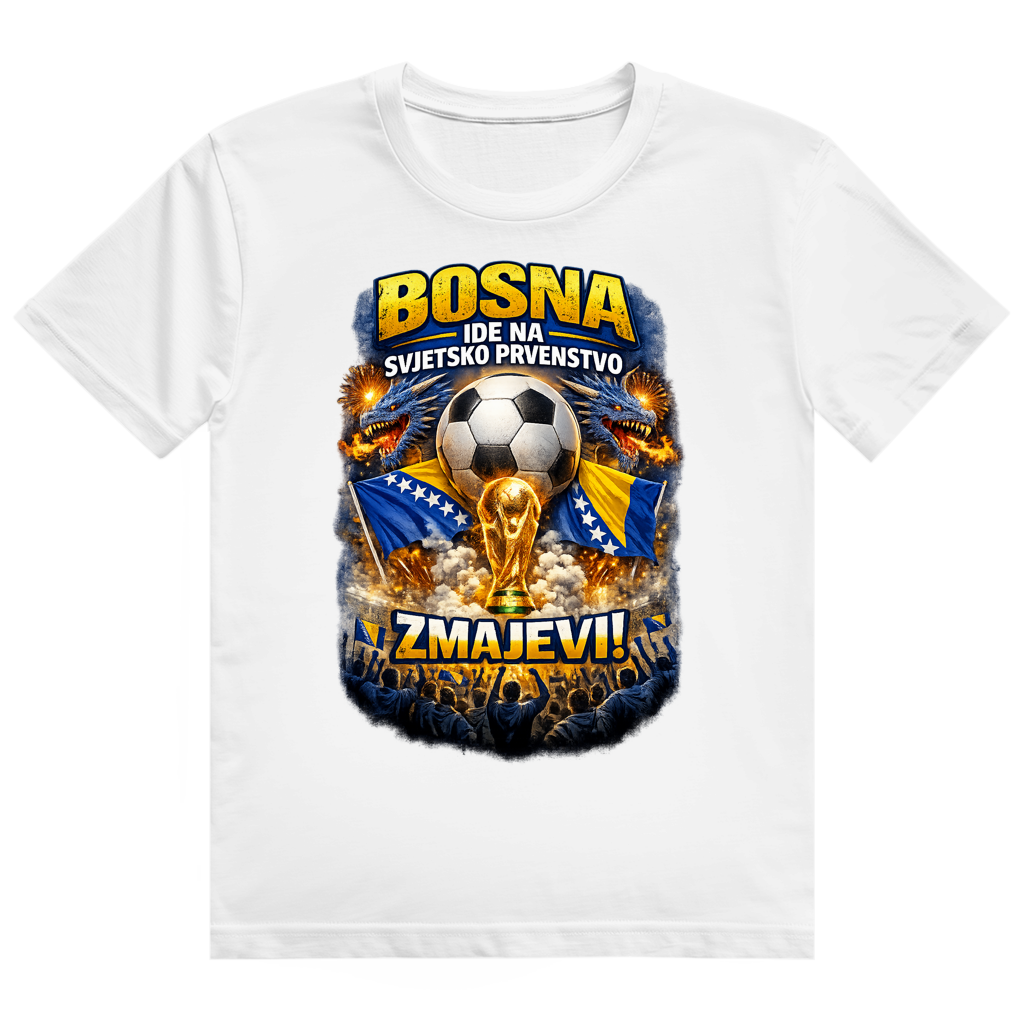 Muška Heavy Cotton majica - Zmajevi SP 2026 | Prednja štampa