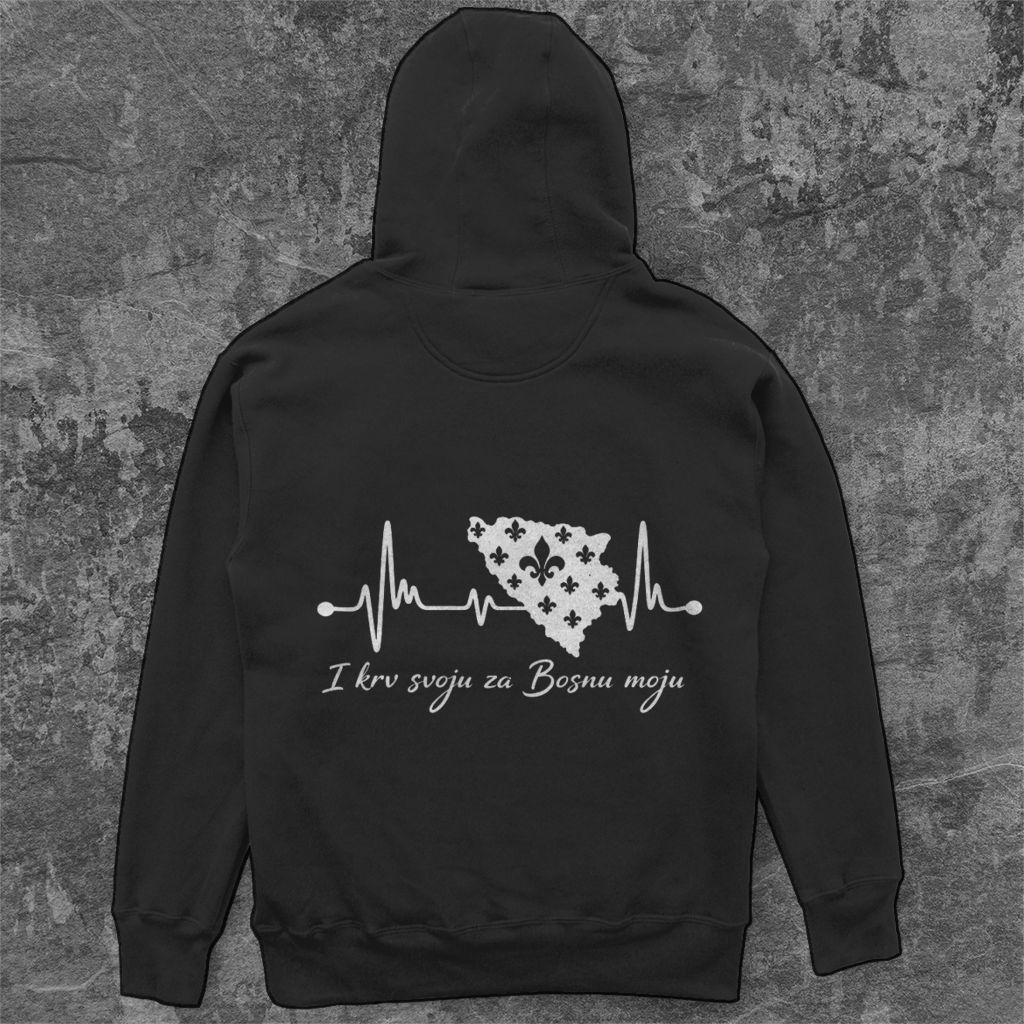 Unisex Oversize Hoodie Bosnien – Bosna otkucaj srca