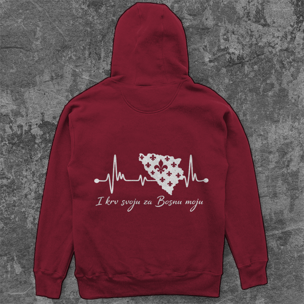 Unisex Oversize Hoodie Bosnien – Bosna otkucaj srca