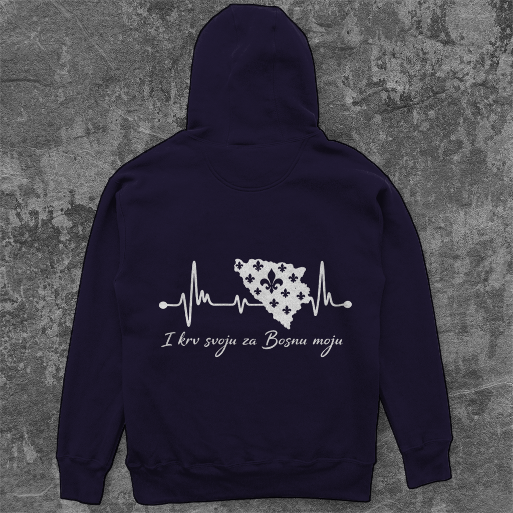 Unisex Oversize Hoodie Bosnien – Bosna otkucaj srca