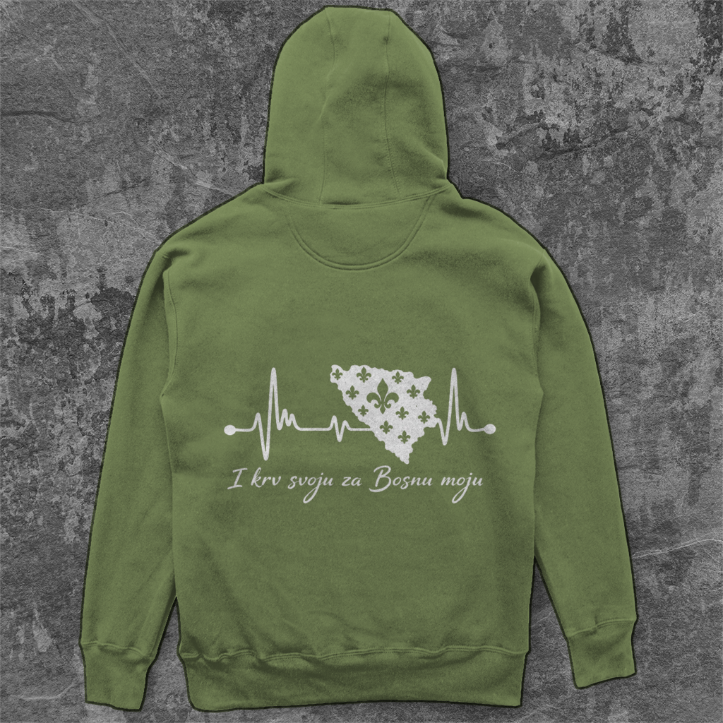 Unisex Oversize Hoodie Bosnien – Bosna otkucaj srca