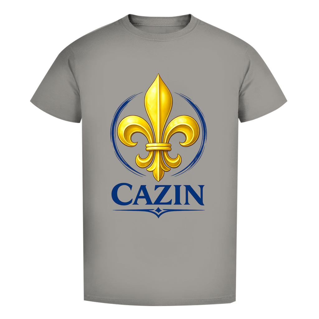 Cazin Bosnien muška premium organska majica s bosanskim ljiljanom | Organski pamuk