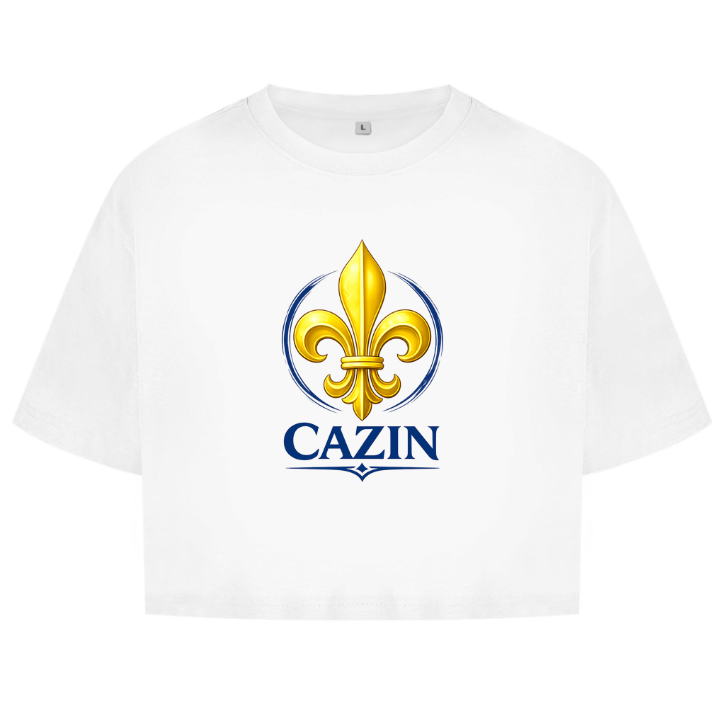 Ženski kratki top Cazin Bosna sa bosanskim ljiljanom | Fitness & Streetwear