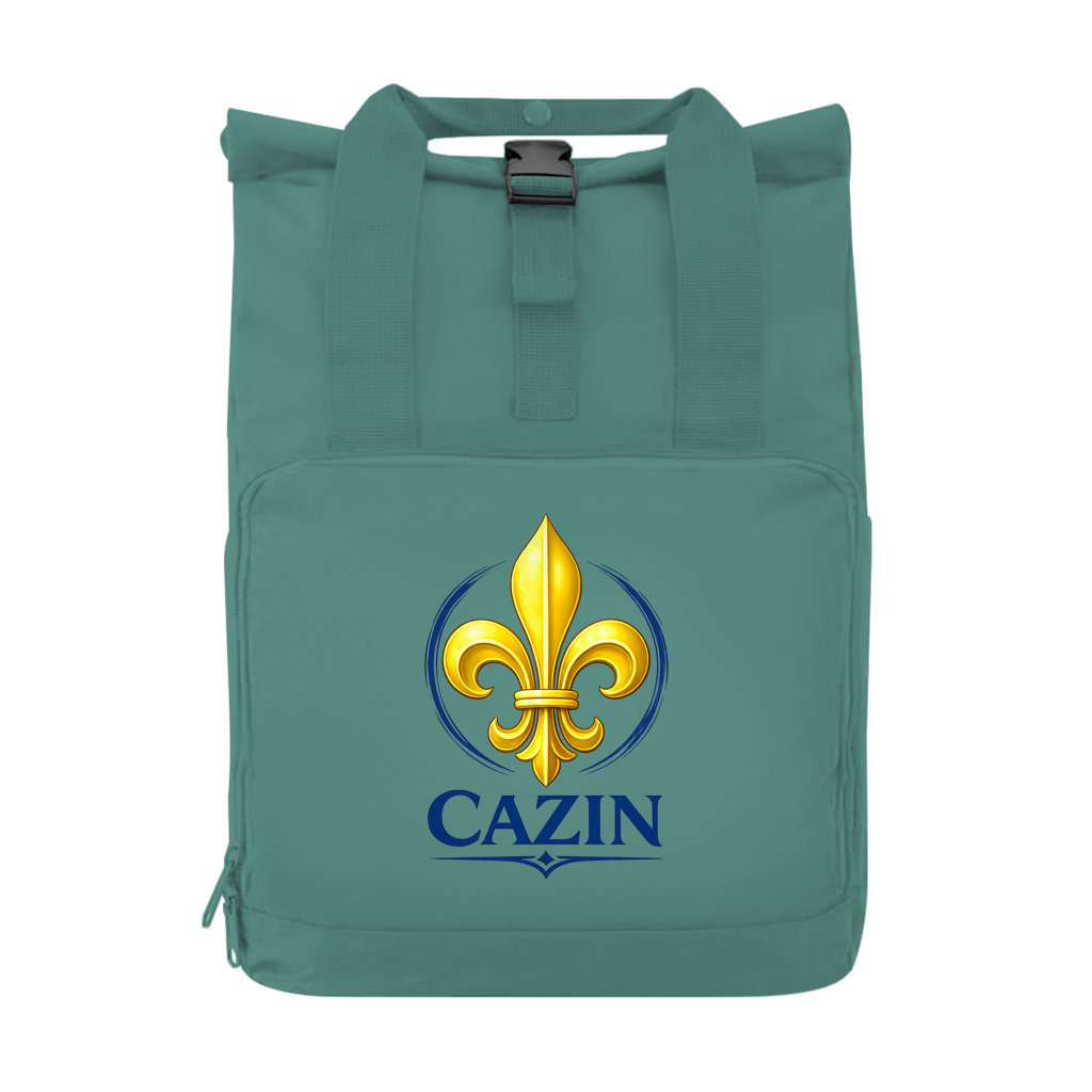 Cazin Bosnien Rolltop ruksak s ljiljanom – reciklirani ruksak s dizajnom Bosne