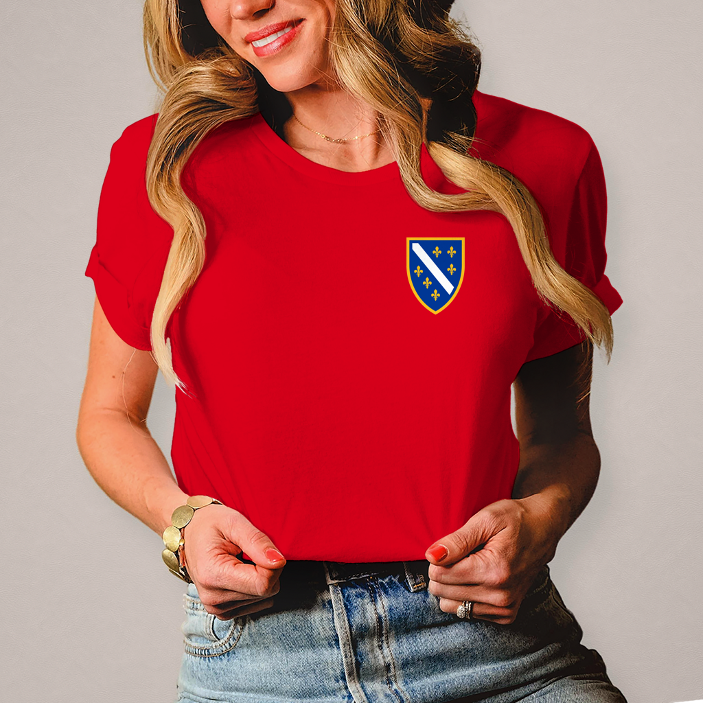 Ženska majica – Bosanski Grb sa ljiljanima | Lijeva strana grudi