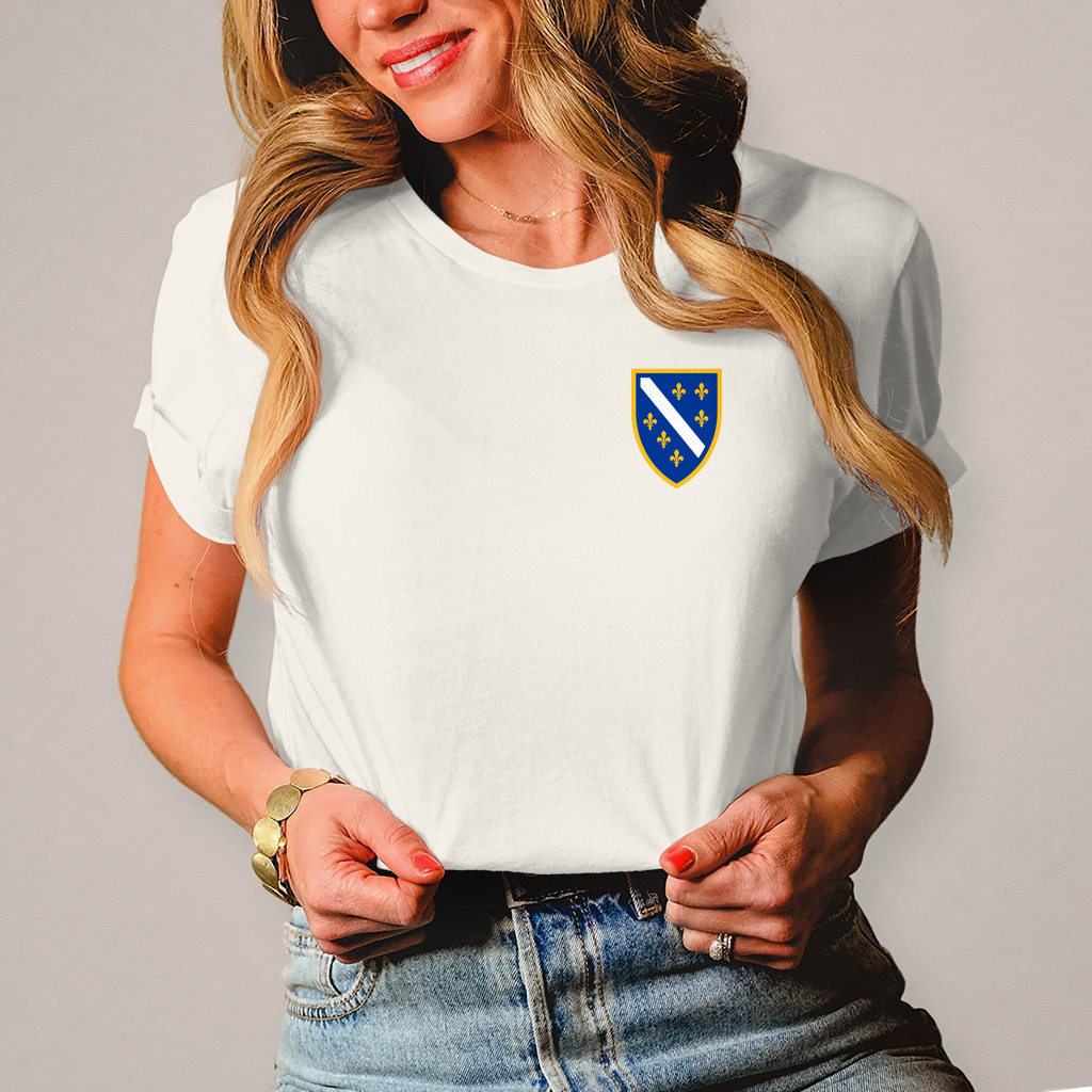 Ženska majica – Bosanski Grb sa ljiljanima | Lijeva strana grudi