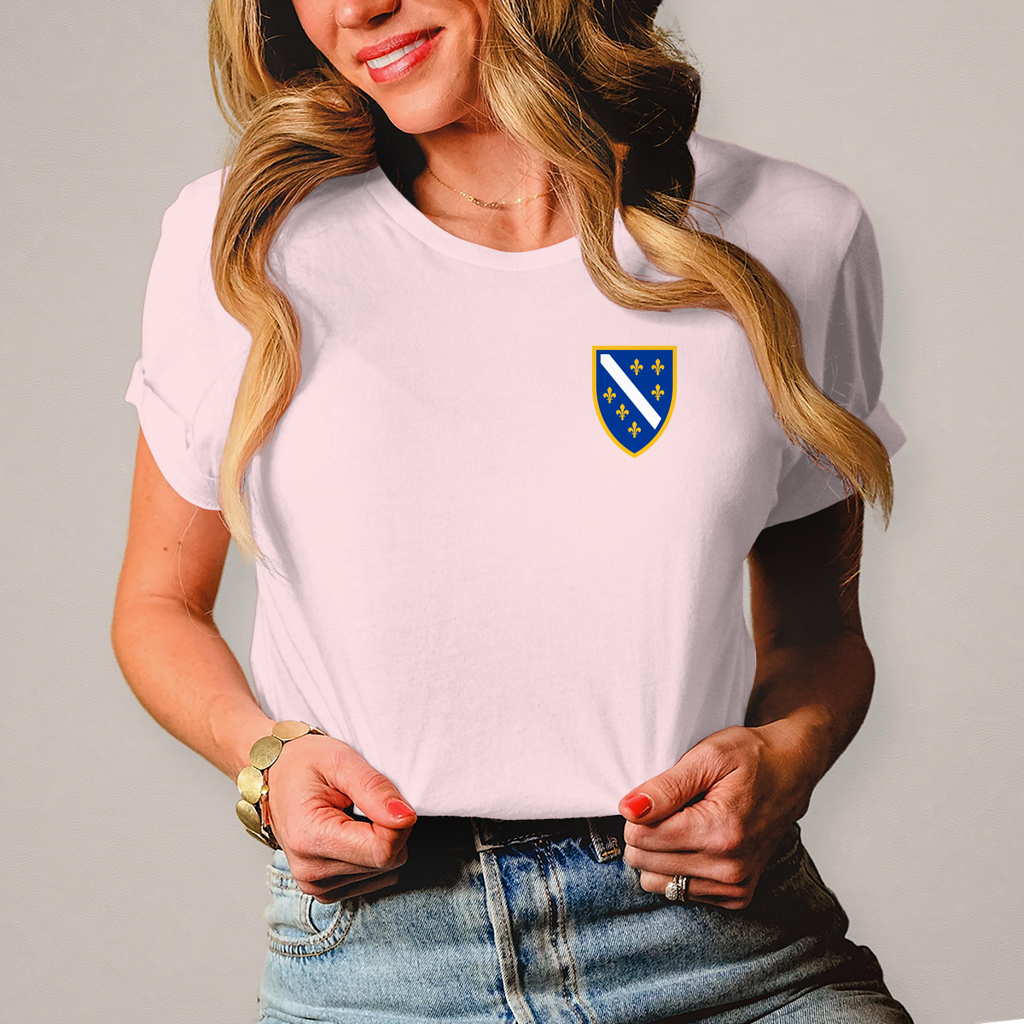 Ženska majica – Bosanski Grb sa ljiljanima | Lijeva strana grudi
