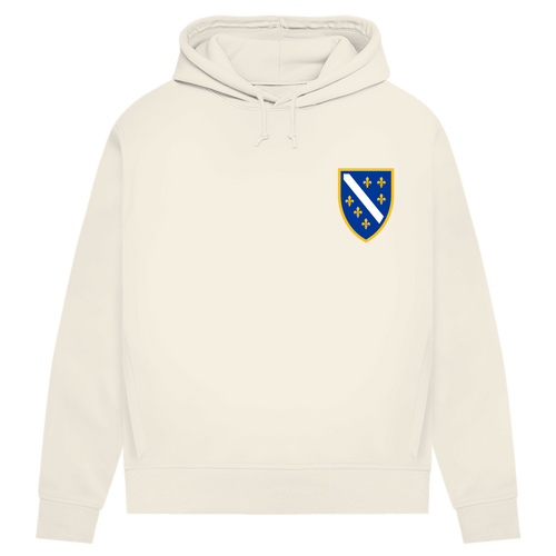 Ženski Premium Organski Hoodie - Bosanski Grb sa ljiljanima | Lijeva prsa