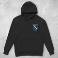 Unisex Oversize Hoodie - Grb Bosne sa ljiljanima | Lijeva strana grudi