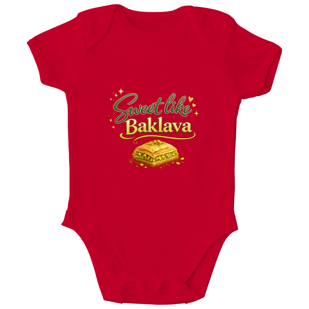 Slatko kao baklava – Dječiji organski bodi | Eid bodi za bebe