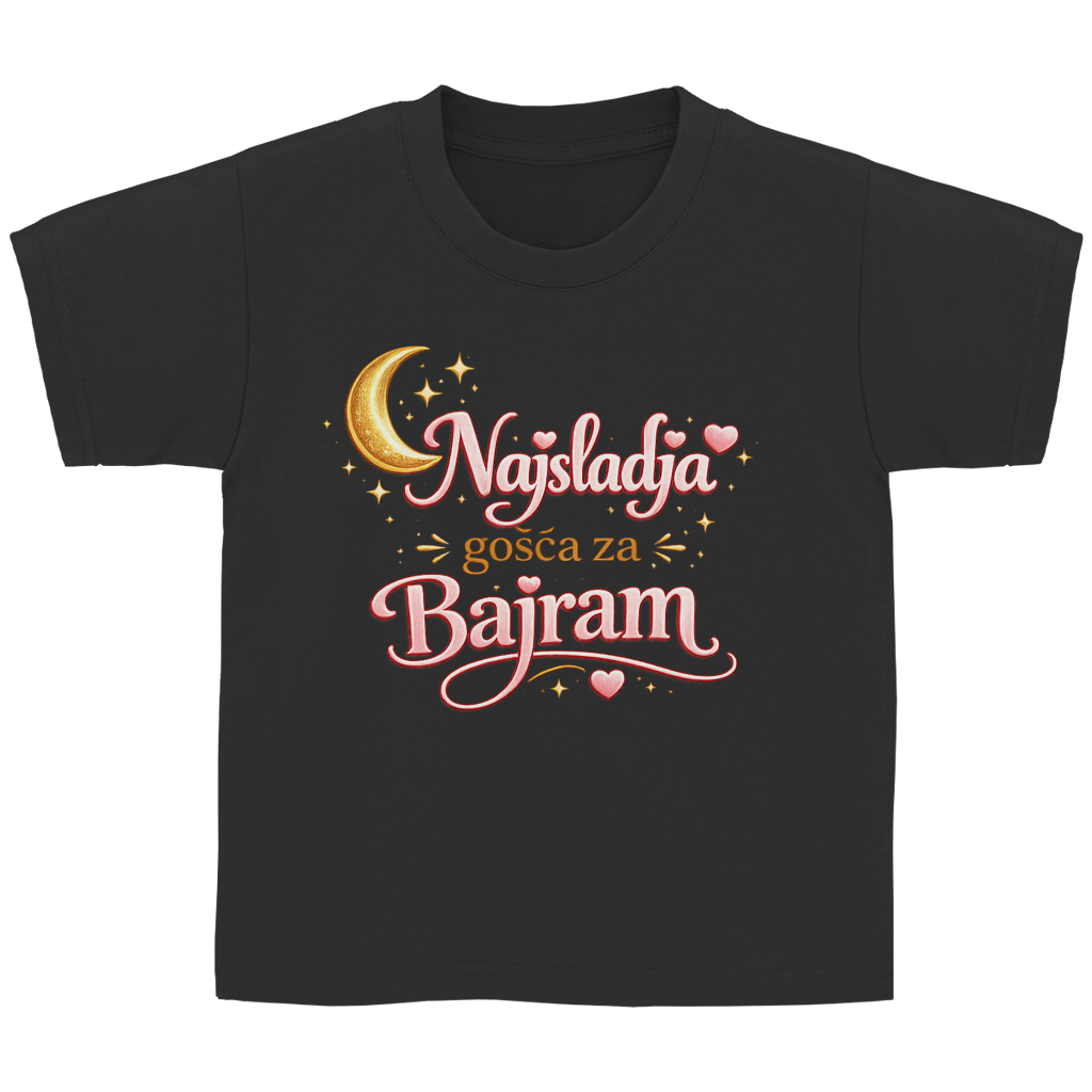 🇧🇦 Najslađa gošća za Bajram – Kinder Basic T-Shirt | Eid Shirt