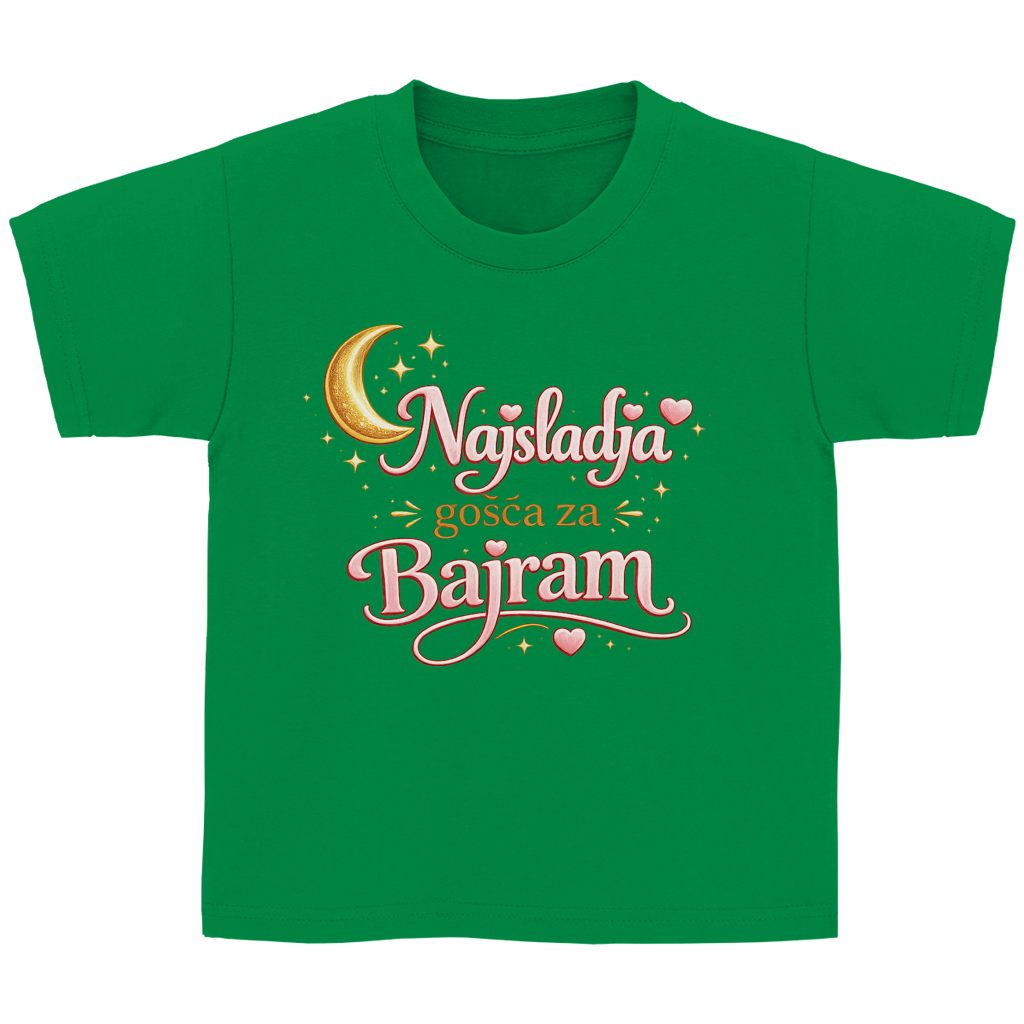 🇧🇦 Najslađa gošća za Bajram – Kinder Basic T-Shirt | Eid Shirt