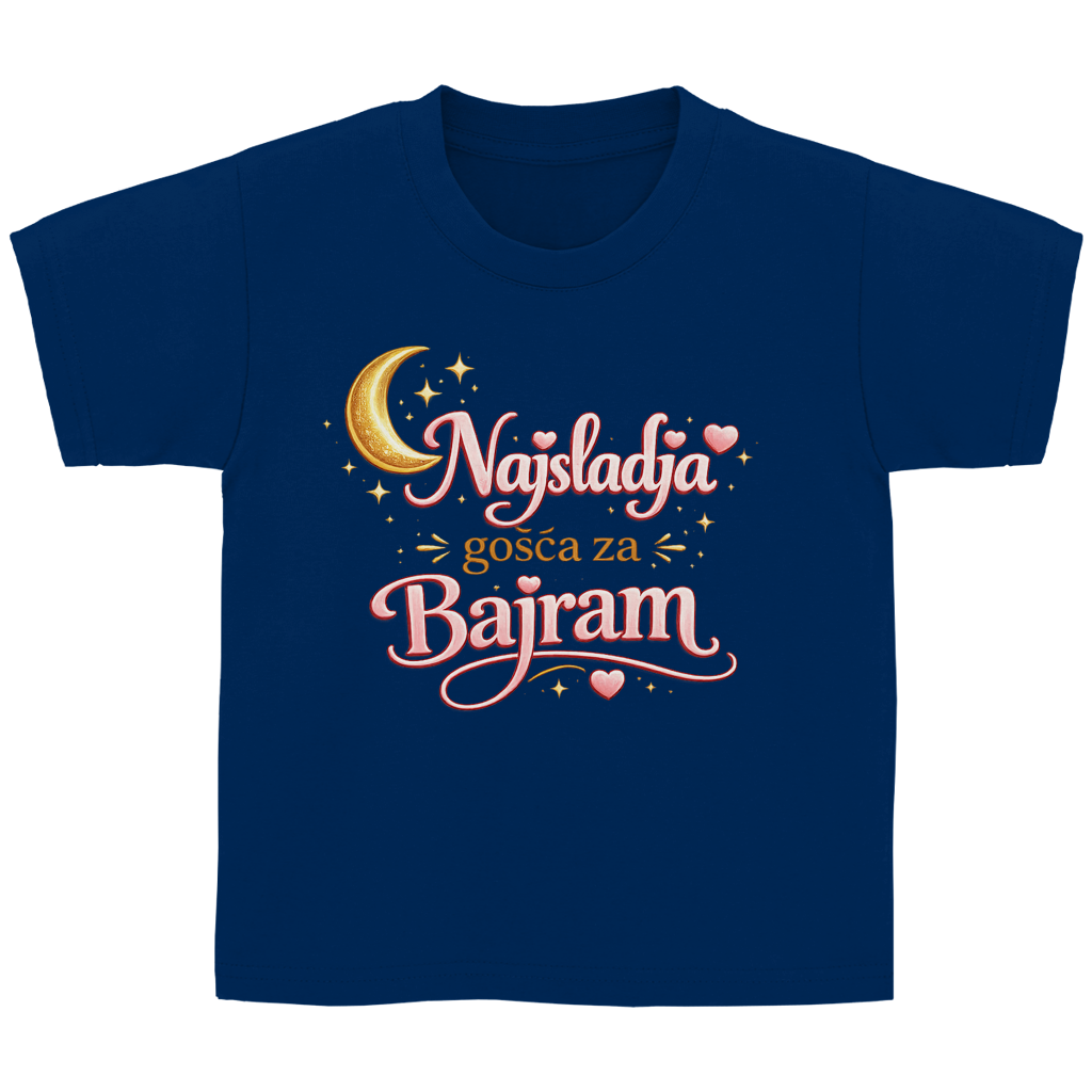 🇧🇦 Najslađa gošća za Bajram – Kinder Basic T-Shirt | Eid Shirt