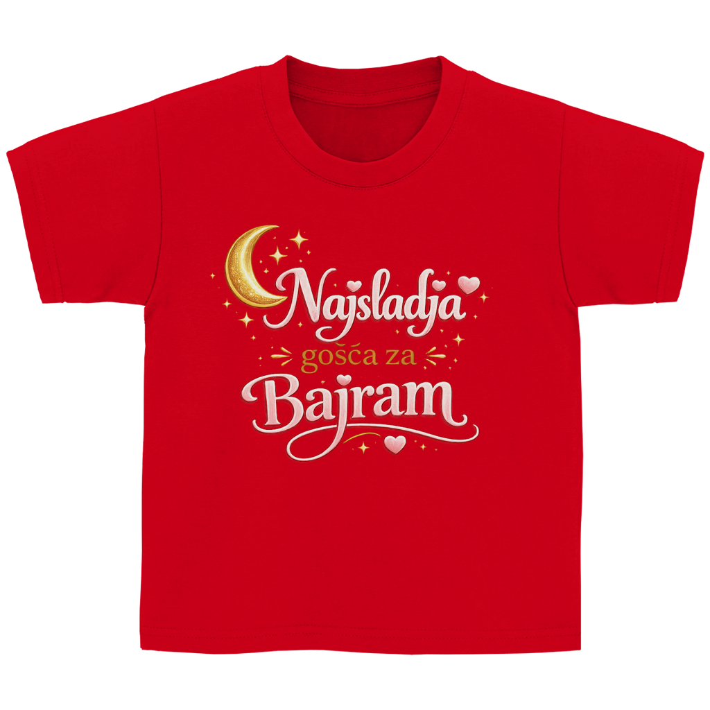 🇧🇦 Najslađa gošća za Bajram – Kinder Basic T-Shirt | Eid Shirt