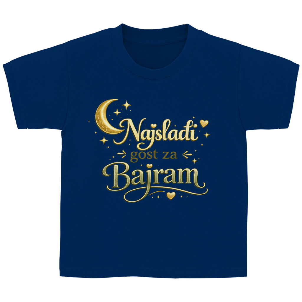 🇧🇦 Najslađi gost za Bajram – Kinder Basic majica | Eid majica